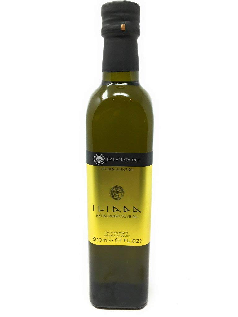 Kalamata PDO Iliada Greek Kalamata Extra Virgin Olive Oil, Organic, 17 fl oz