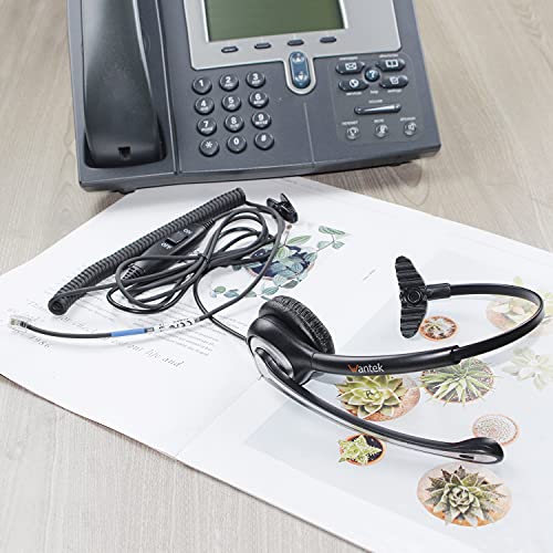 Phone Headset With Microphone Noise Cancelling & Mute Switch, Rj9 Telephone Headsets Compatible With Cisco Office Landline Phones 6851 6945 7841 7861 7942 7945 7961 7962 7965 8811 8841 8845 8851 8861 #TOP5