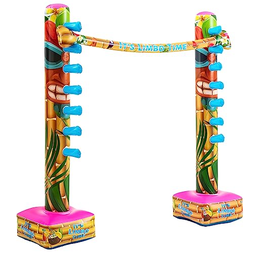 Libima Inflatable Hawaiian Limbo Party Game for Kids and Adults