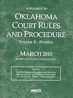 Supplement to Oklahoma Court Rules and Procedure 031494172X Book Cover