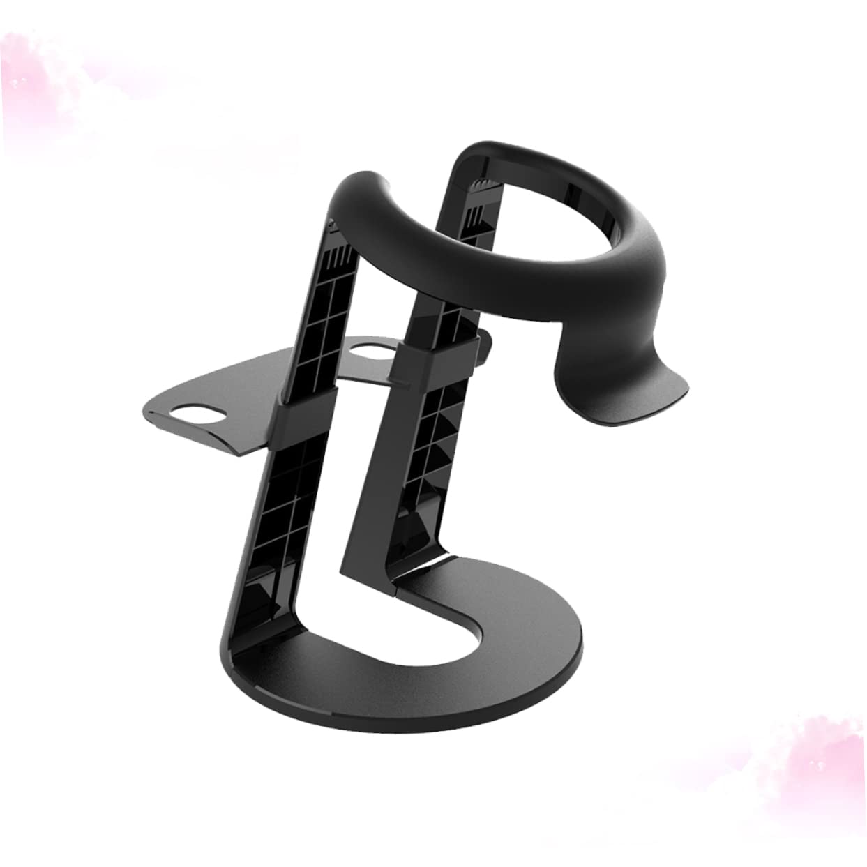 Supporto Vr per Visore, Supporto Display Nero in Plastica | Struttura Removibile, Facile da Trasportare, Spazio per Controller da Gioco e Ordine sulla Scrivania