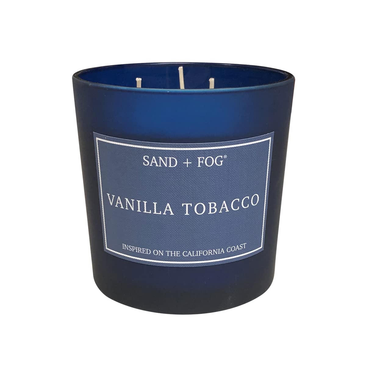 Amazon.com: Sand + Fog Scented Candles - Vanilla Tobacco - Additional  Scents and Sizes - 3 Wicks 100% Cotton Lead-Free - Luxury Air Freshening  Jar Candles - Perfect Home Decor