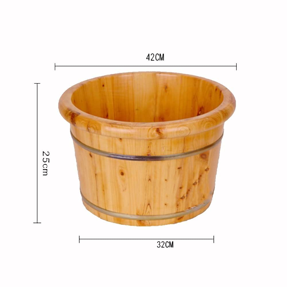Pediluvi per Uso Domestico Vaschetta in Legno di Gomma Vaschetta per pediluvio Pediluvio Vaschetta per pediluvi Lavare Il Massaggio ai Piedi in Botte di Legno