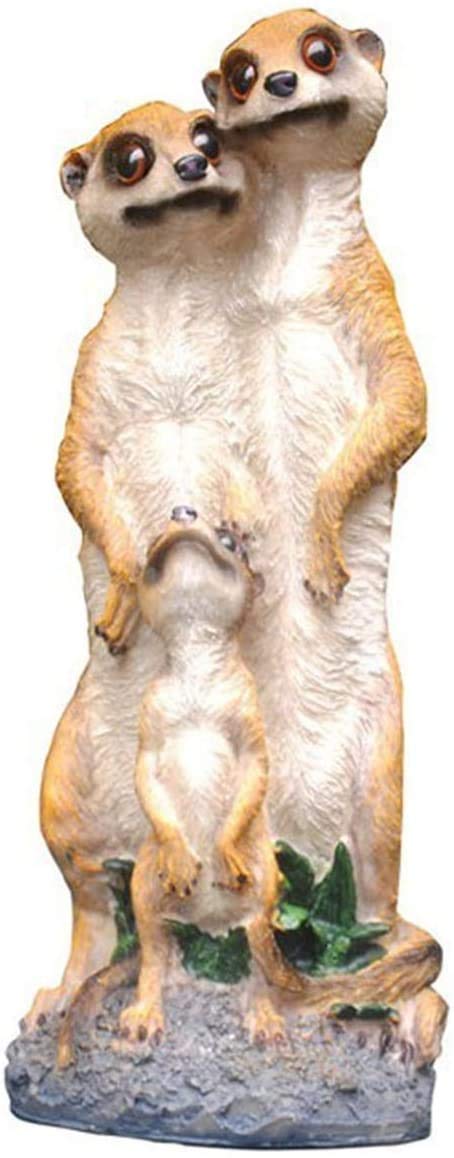 Statues de en résine suricate debout décoration extérieure animaux ZXQUEGF - 8