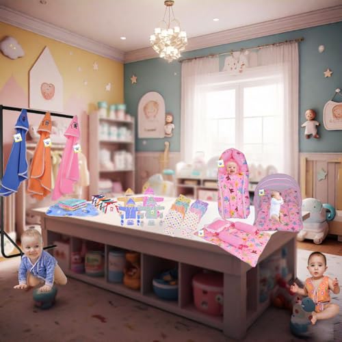 Image of Toddylon New Born Baby Clothes & Bedding Combo Gift Pack (Multicolor, 0-6 Months)
