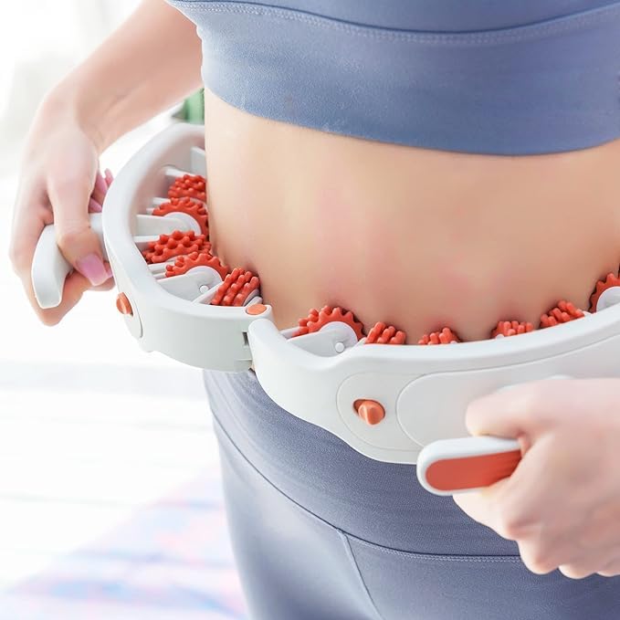 BLURISM Multifunctional Massager Manual Massage Anti Stress Physiotherapy Relieves Pain Body Tension Muscle Leg Arm Neck Butt Back Abdomen Muscle - Pink BLURISM Multifunctional Massager Manual Massage Anti Stress Physiotherapy Relieves Pain Body Tension Muscle Leg Arm Neck Butt Back Abdomen Muscle - Pink