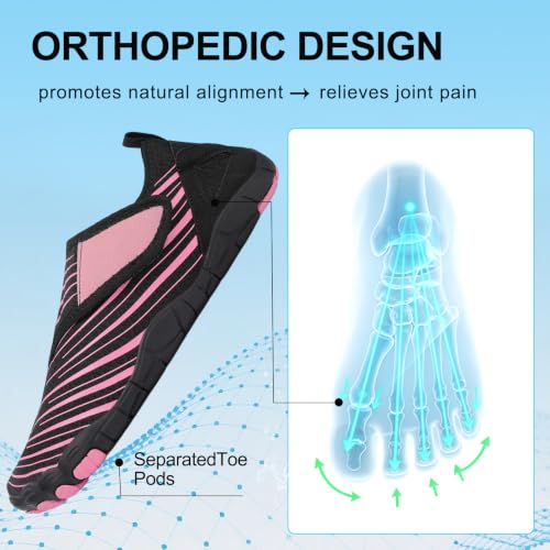 Image of Voyabarefoot Shoes for Women Men 2026 Upgrade Wide Toe Box Barefoot Hiking Sandals,Non-Slip Adjustable Water Shoes for Beach Walking Travel, Comfortable Slip On Walking Shoes