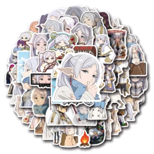 55pcs Frieren Beyond Journey's End Anime Stickers for Water Bottl...