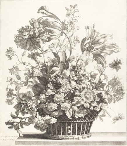 Tableaux peinture sur toile Corbeille de fleurs printanières Monnoyer 60x90cm