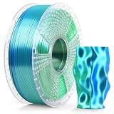 SUNLU Silk Dual Color Pla Filament, Silk PLA 3D Printer Filament 1.75mm, Shiny Silk Texture, Dimensional Accuracy...