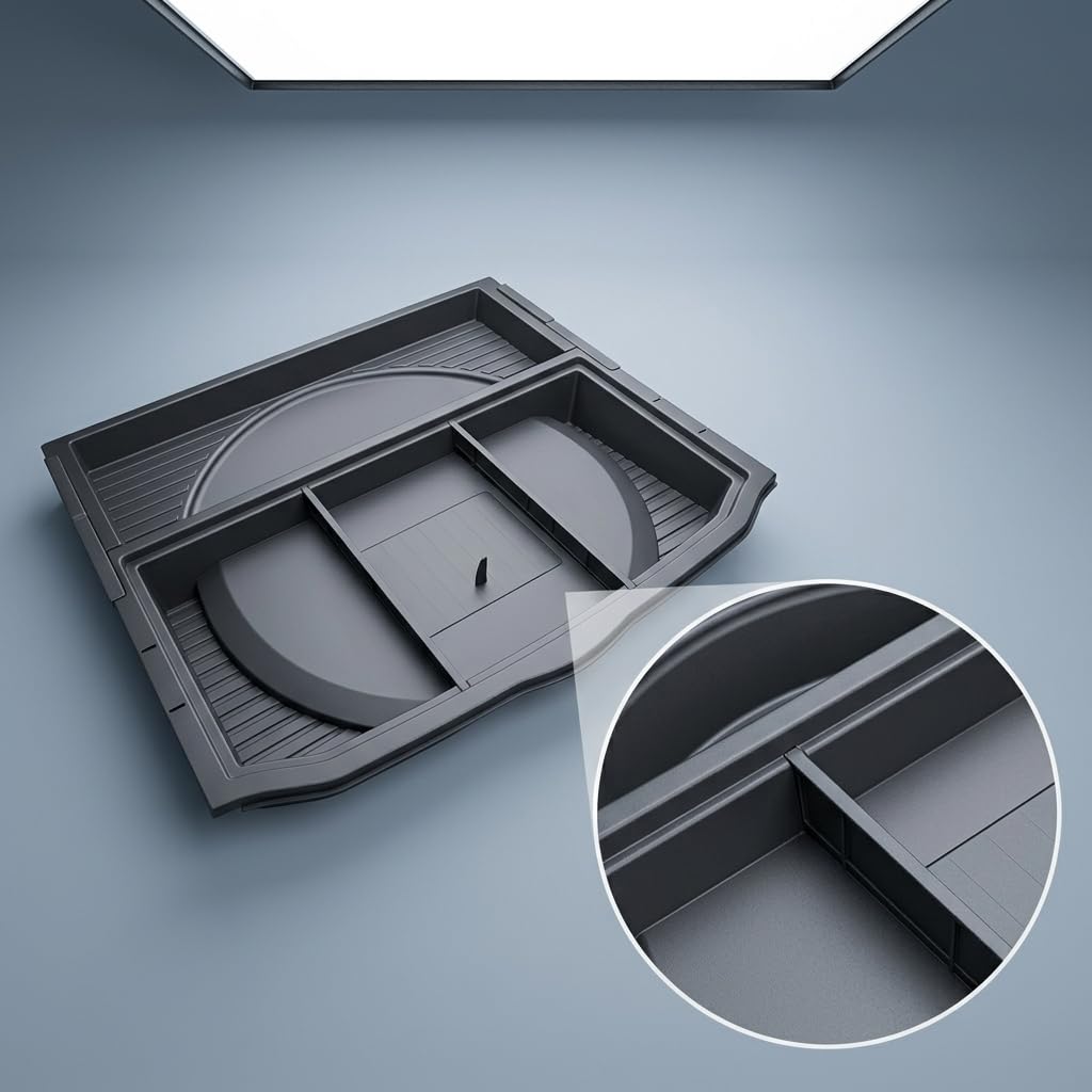 Car Trunk Organizer Organizer Bagagliaio Contenitore Vano Sottopavimento Cassettino per Gestione Attrezzi E Accessori Auto Adatto a 2026 E Sesta Generazione Spostamenti Lavoro Vacanze