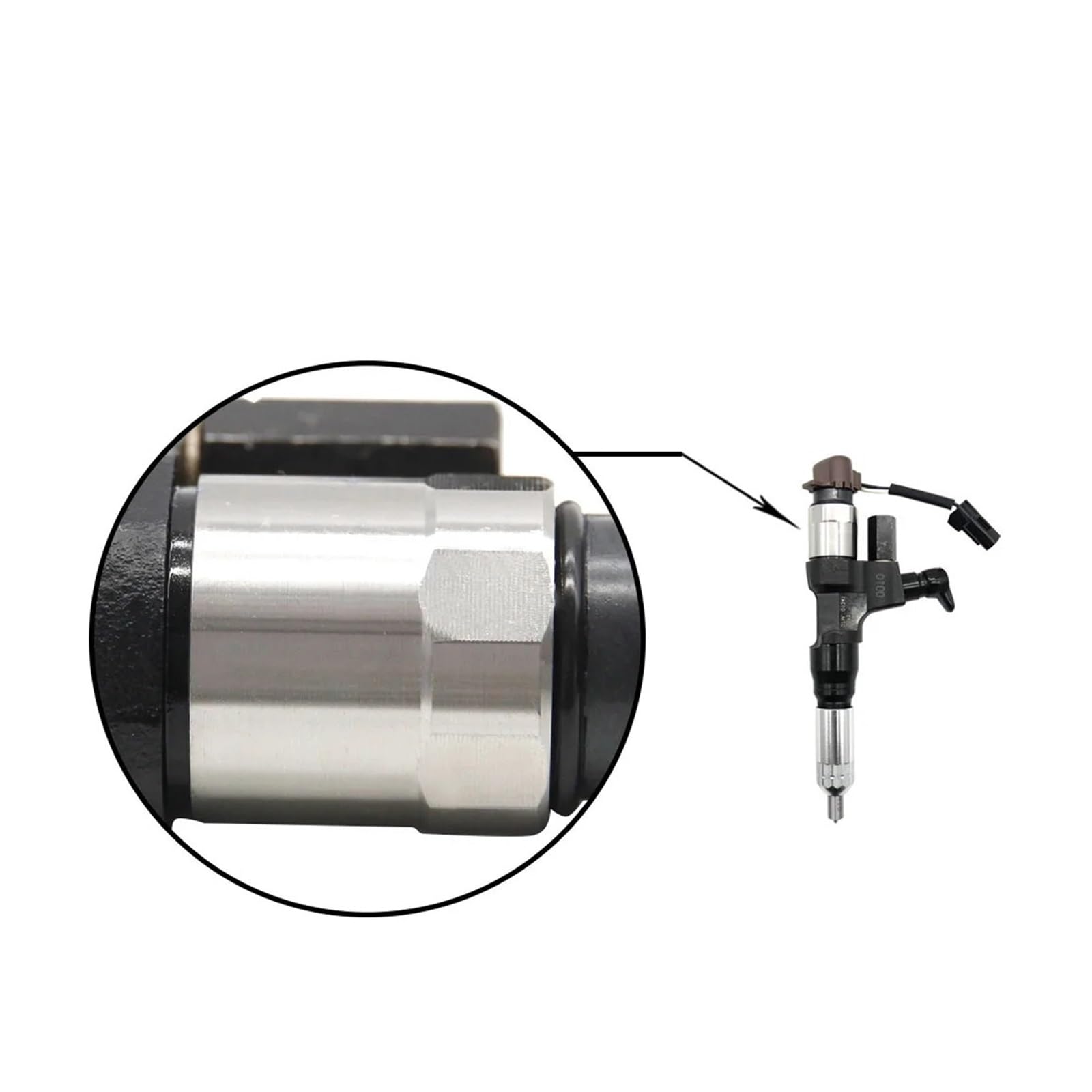 Inyector diésel de Alta presión, Compatible con DENSO V4600 095000-6593(4pcs)