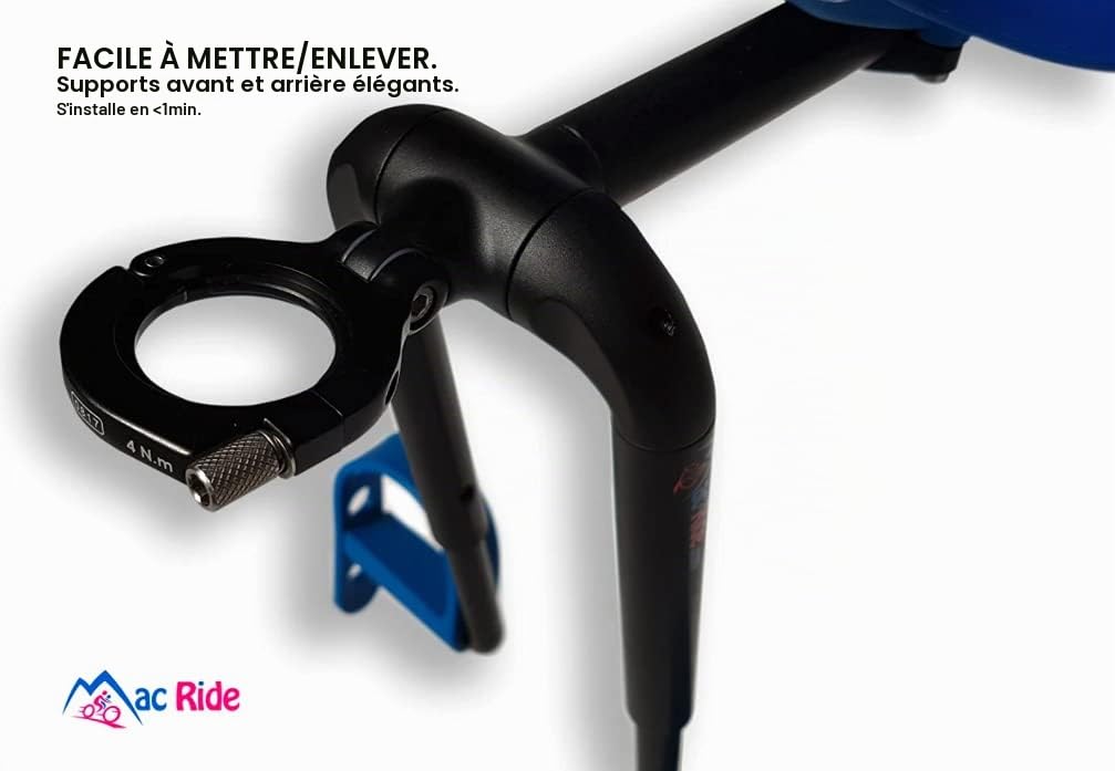 Siège Enfant MAC-RIDE Complet Noir Pivot 1"⅛