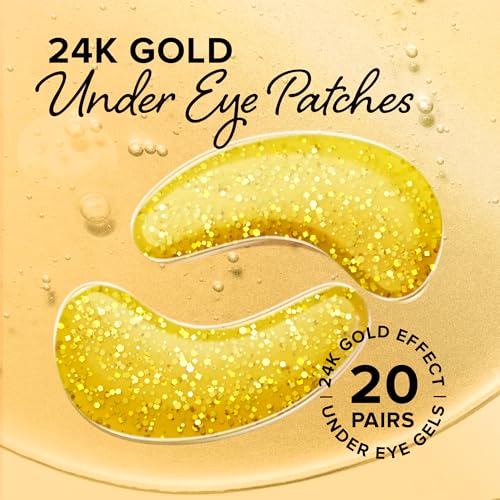 image for MAREE 24k Gold Under Eye Gels for Dark Circles and Puffiness - Collage