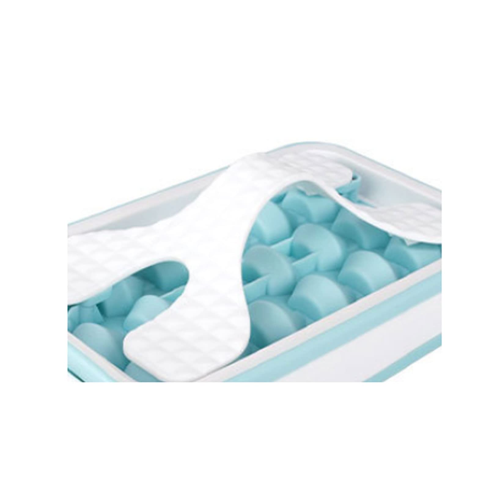 JINGYAN Bacs à glaçons Creative Silicone Ice Tray Hockey Mold Continuous Heart-shaped Star-shaped Diamond Shaped Kitchen Gadget