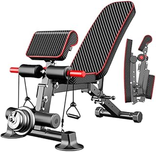 Adjustable Weight Bench - Utility Weight Benches for Full Body Workout, Foldable Flat/Incline/Decline Exercise Multi-Purpose Bench for Home Gym