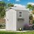 Patiowell 4' x 6' Outdoor Storage Shed with Floor, Plastic Shed Outside Resin Tool Shed with Window and Lockable Door for Backyard Garden Patio Lawn, White (Fit-it Shed)