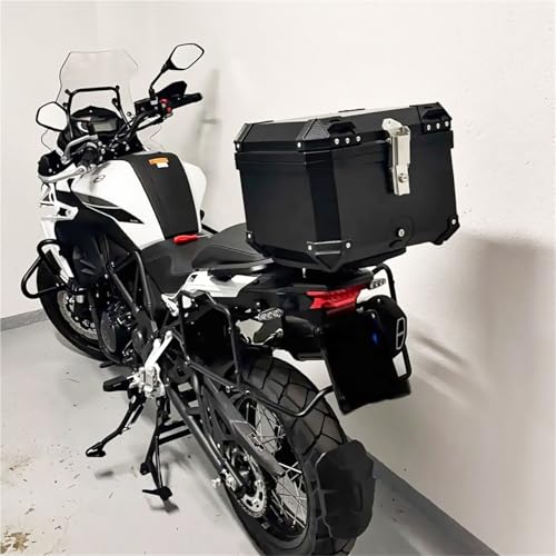 Coffre à outils arrière de moto 57L MotoTopcase rigide argent