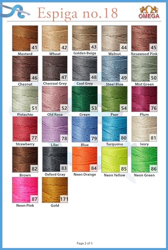 Espiga No.18-100% Nylon Cordón Marrón Oscuro miniatura 7
