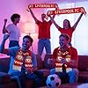 2025 League Champions Scarf, Twenty Times League Football Champions Commemorative Scarf, Sports Fan Scarves for Liverpool FC Supporters 14X140cm Red/White #5