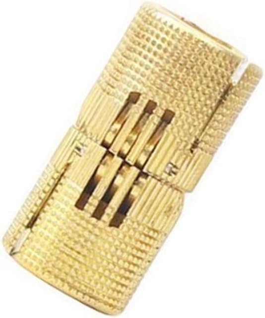 8mm Invisible Brass Barrel Hinge for DIY Gift Box/Home Furniture with 180 Degree flip Silent Opening and Closing