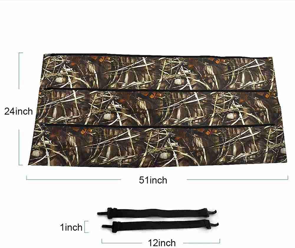 SHENGJIA Hunting Sling Bag Black Camouflage Rifle Gun Rack Storage Bag is Suitable for The Back Seat Storage of Most Jeep Pickup SUV Trucks