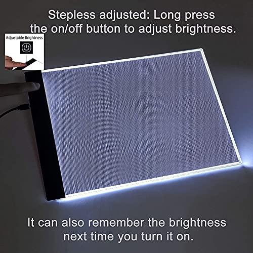 Tablette Lumineuse Dessin, A4 Super Mince USB LED Art Plaque De Luminosit Dessin Copie Pad Dessin Table 3 Niveaux De Luminosit 39211601