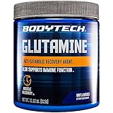 BodyTech Glutamine (Freeform Amino Acid) 4500 MG AntiCatabolic Recovery Agent, Unflavored (11 Ounce Powder)