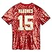 Outerstuff Girls Youth Patrick Mahomes Red Kansas City Chiefs Sequin V-Neck Fashion Jersey