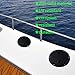 YOQVQOY 2 Pcs Boat Hatch, 6 Inch Marine Access Hatch for Marine Boat Yacht Kayak, Round Non Slip Boat Storage Hatch Lids, Inspection Hatch Deck Plate Hatch with Detachable Cover, Black
