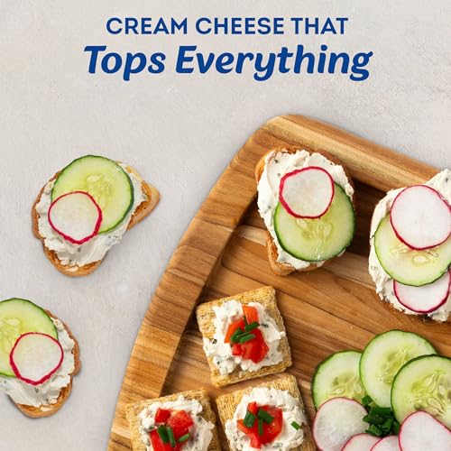 Philadelphia Flavored Cream Cheese Spread, 1 Tub, for Smooth, Spreadable Mornings, Chive & Onion, No Artificial Preservatives, Flavors or Dyes, 7.5 oz