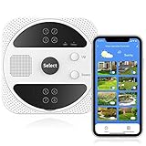 AISIRER Alexa Voice Control Irrigation System,Smart Remote Sprinkler Controller, Watering Timing Weather Smart WiFi Sprinkler Controller, 8 Zones Simultaneous Control