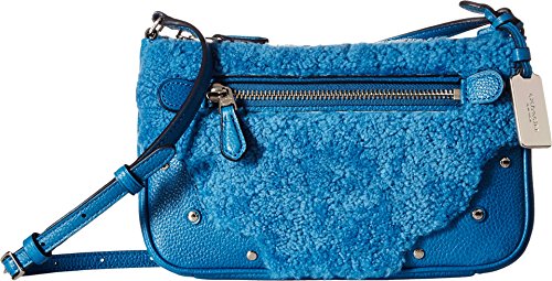  Coach Small Rhyder Pouchette, blu (Peacock), Taglia unica
