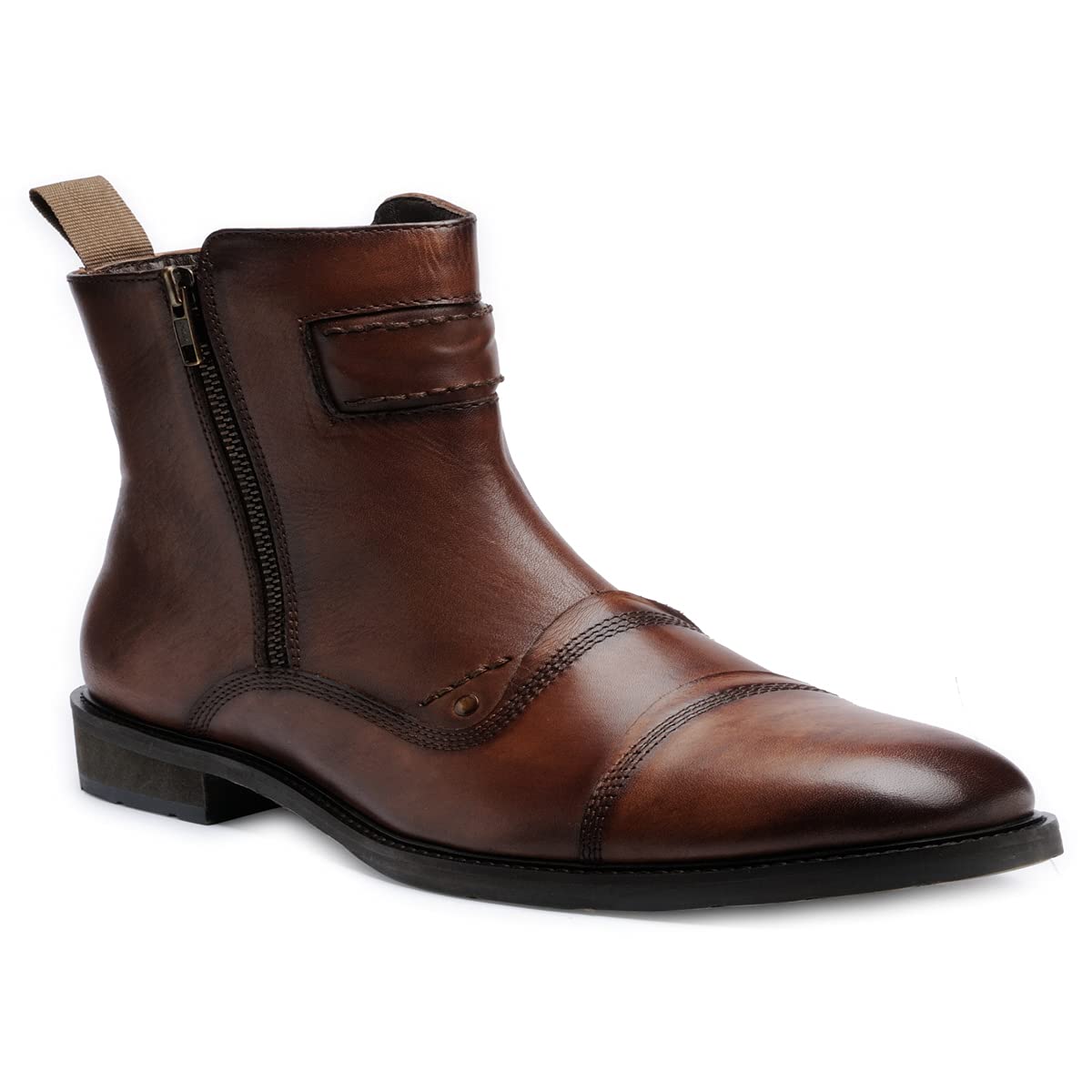 Teakwood Genuine Leather Mid Ankle Classic Boots Shoes for Men(Brown) 7 UK (B096VZZRRJ) Amazon Price History, Amazon Price Tracker