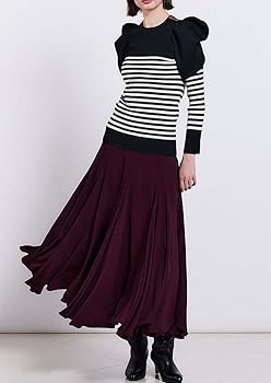 Amazon | [ダブルスタンダードクロージング] Sov.パフスリーブボーダー