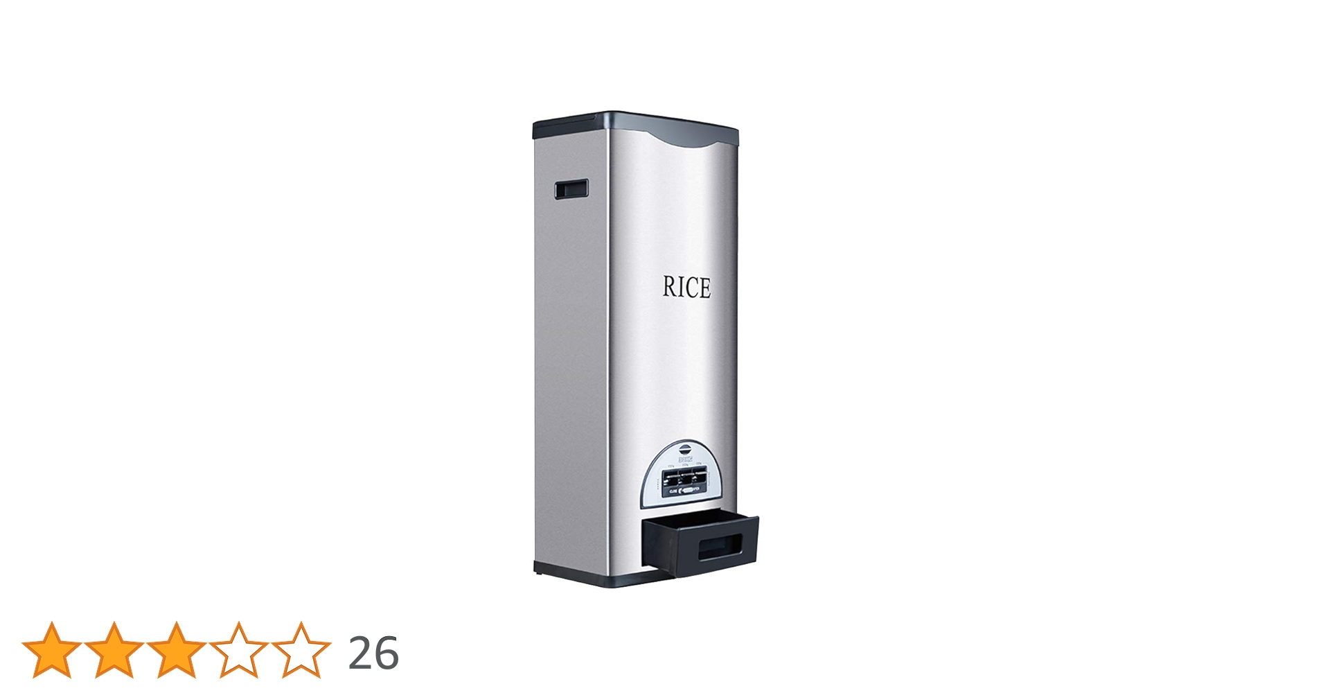 【即日発送 新品未使用】米びつ ライスバレル 30kg用 ステンレススチール製 Amazon | 米びつ ライスストッカー ステンレス スマートライス