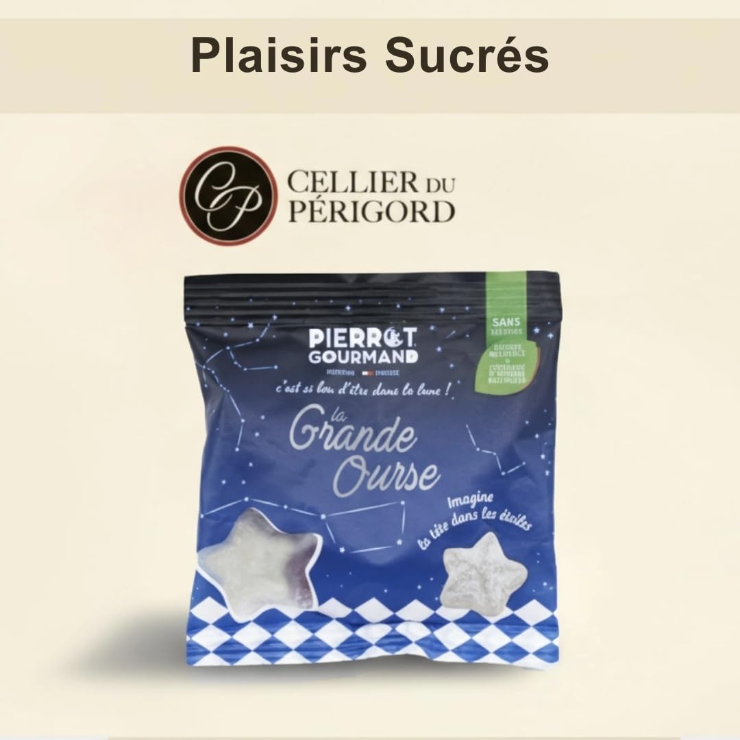 Cellier du Périgord Panier Gourmand Shopping Bag - Vin Blanc | Shopping bag 7 produits : vin blanc AOP Côtes de Bergerac 37,5cl, terrines poivre vert et piment, sablés et truffes cacao