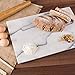 Creative Home Natural Marble Rectangular Pastry Board Cheese Board Serving Tray for Appetizers Bread Snacks Baking, 12 x 18 Inch, Off-White