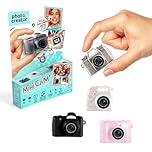 Photo Creator Mini Cam' | Compact digital Camera with Colour Screen, Frames & Filters, Mini Flash, Keychain Clip & Internal Memory, 4 Collectable Styles