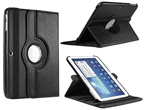 10.1 Case,Flying Horse 360 Degrees Rotating Stand PU Leather Case for 10.1 T530 Auto Sleep/Wake Tablet (Black)