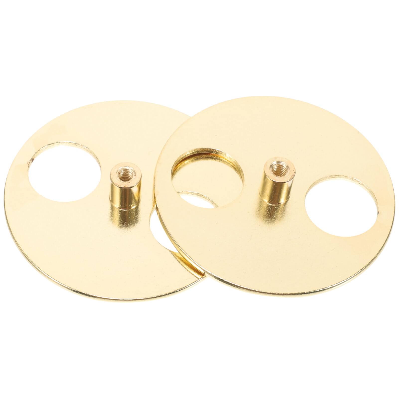 Alasum 2pcs Music Box Winder Base, Music Box Parts Replacement Winding Keys Base DIY Rotary Windup Jewelry Music Box Round Silver Metal Winder Circular Disk