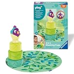Ravensburger Play+ 3 in 1 Bird's Nest Stacking Cups - Baby Toys for 6 Months Up - Sensory Gifts for Toddlers
