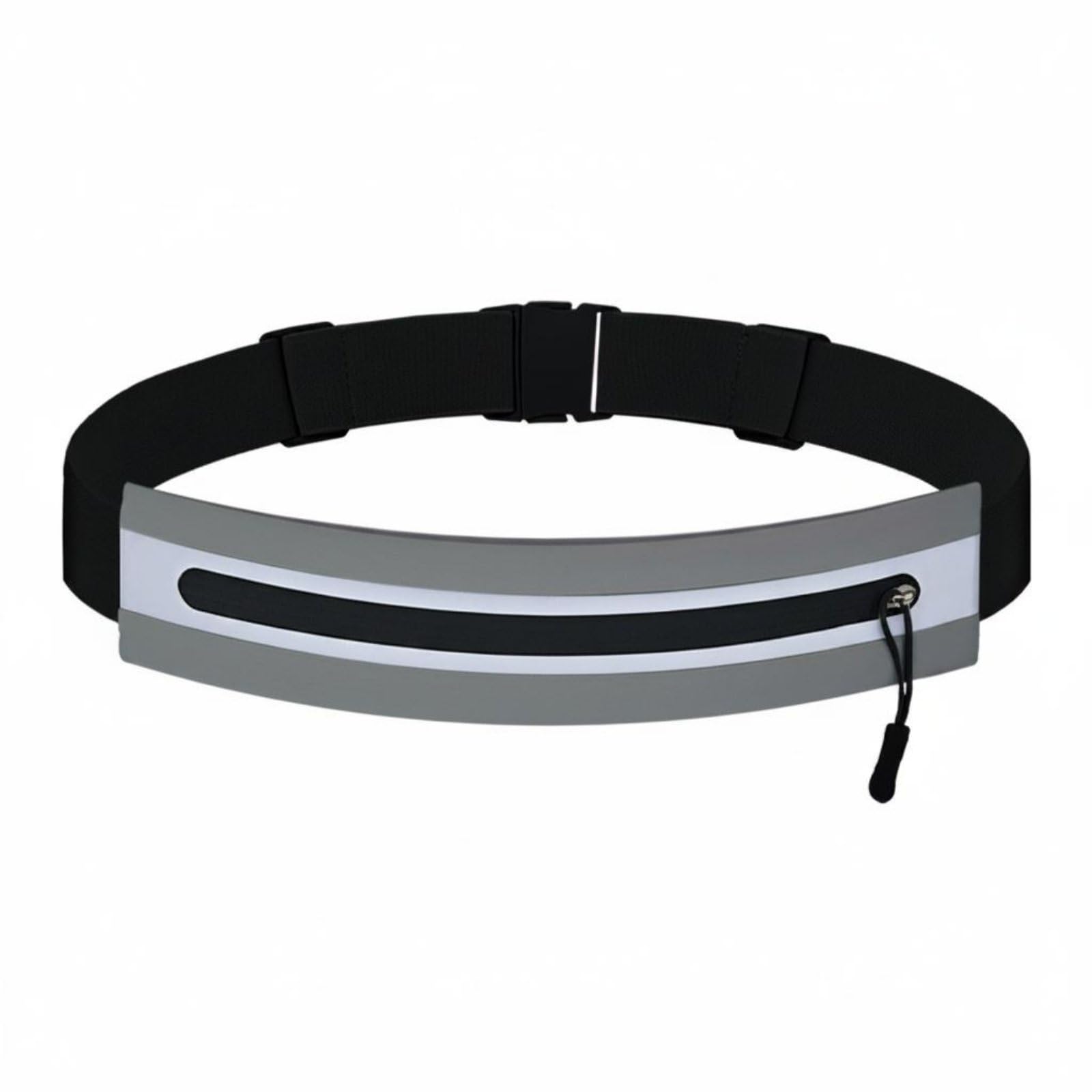 Sweat Resistant Ultra Light Running Belt Lightweight Slim Running Waist Pack Expandable Storage Waterproof Sports Waist Bag for Long-Distance Race, Cycling, Gray-image-14