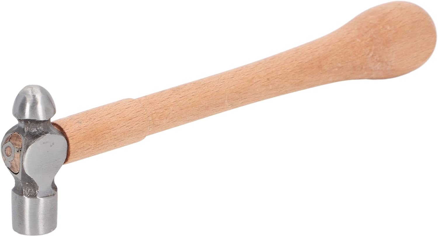 Oak Claw Hammers ，Stainless Steel Mallet ，Mini Ball Pein Hammer - High Carbon Steel Metalworking Tool with Wood Round Handle - Multifunctional Polished Ball Pein Hammer to Add Texture and Dimension to