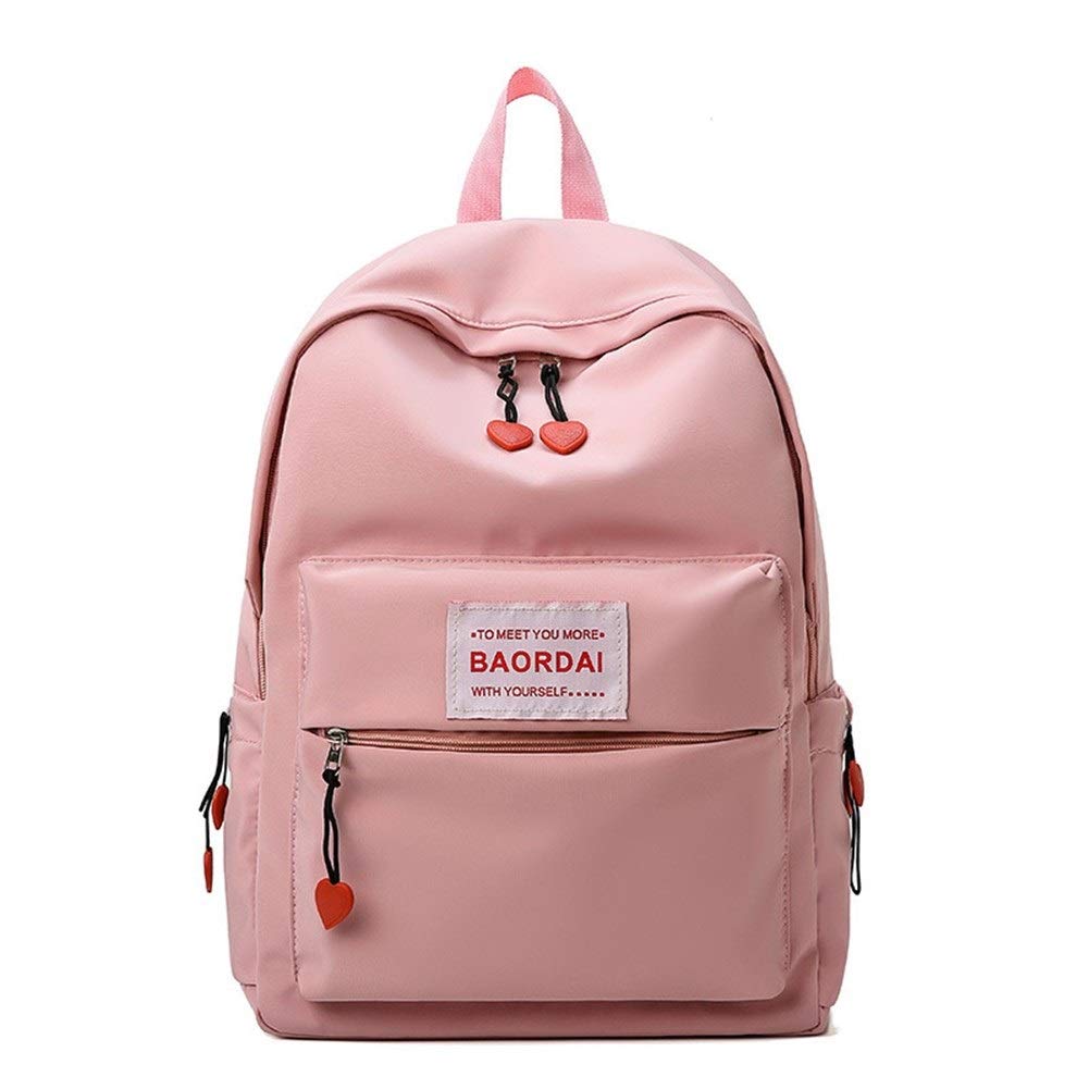 Fashion Pink Backpack Used In a Variety Of Ways (Color : Pink)