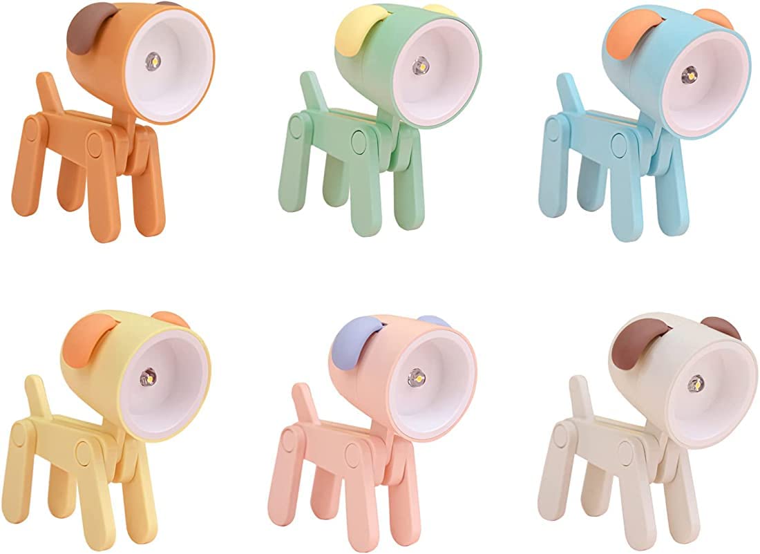 4 Lampade LED Da Scrivania A Forma Di Cane - Con Supporto Telefono E Luce Notturna - Foto 4