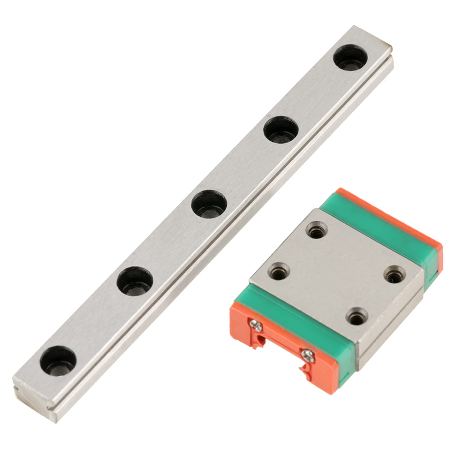 Guide Linéaire Miniature LWL7B 55mm + Bloc Coulissant - Rail 7mm Largeur