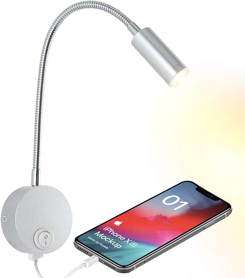 bedside wall mounted reading lamps