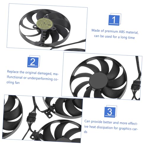 Ventilador de refrigeración GPU Cfud pack de 2 compatible con Ti Tuf Oc 4