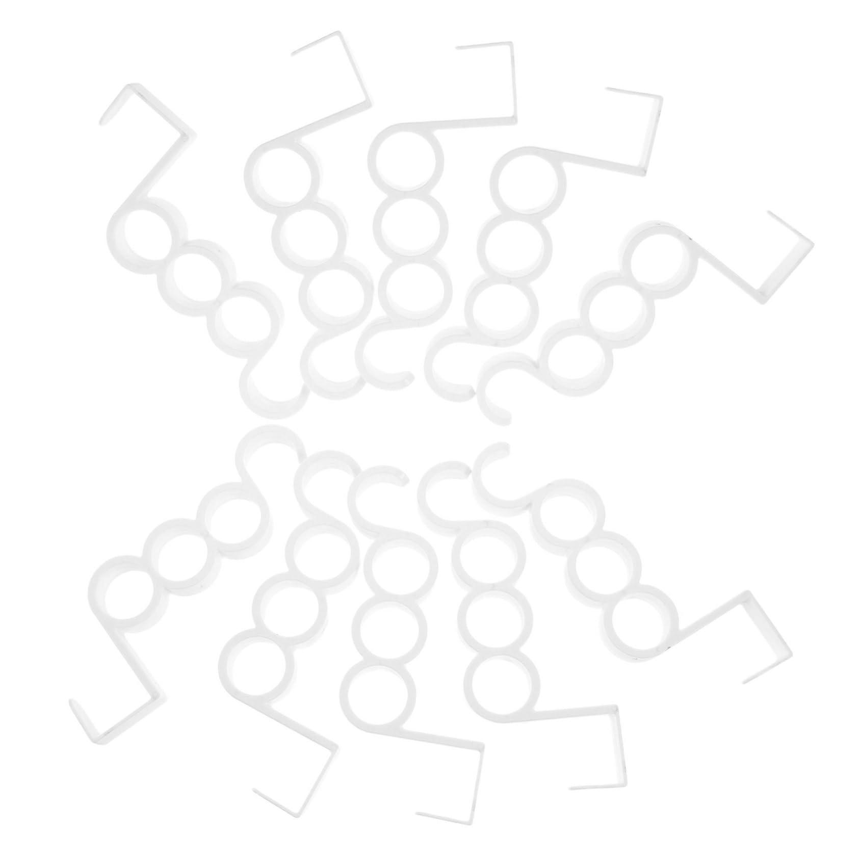 NAMOARLY 10pcs Over The Door Hooks Coats Hats Holder Plastic Easy Install No Drilling Heavy Duty Modern Decorative Antislip Versatile Storage for Bedroom Bathroom